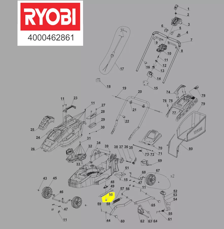 vis fixation lame réf. 5131036557 Ryobi